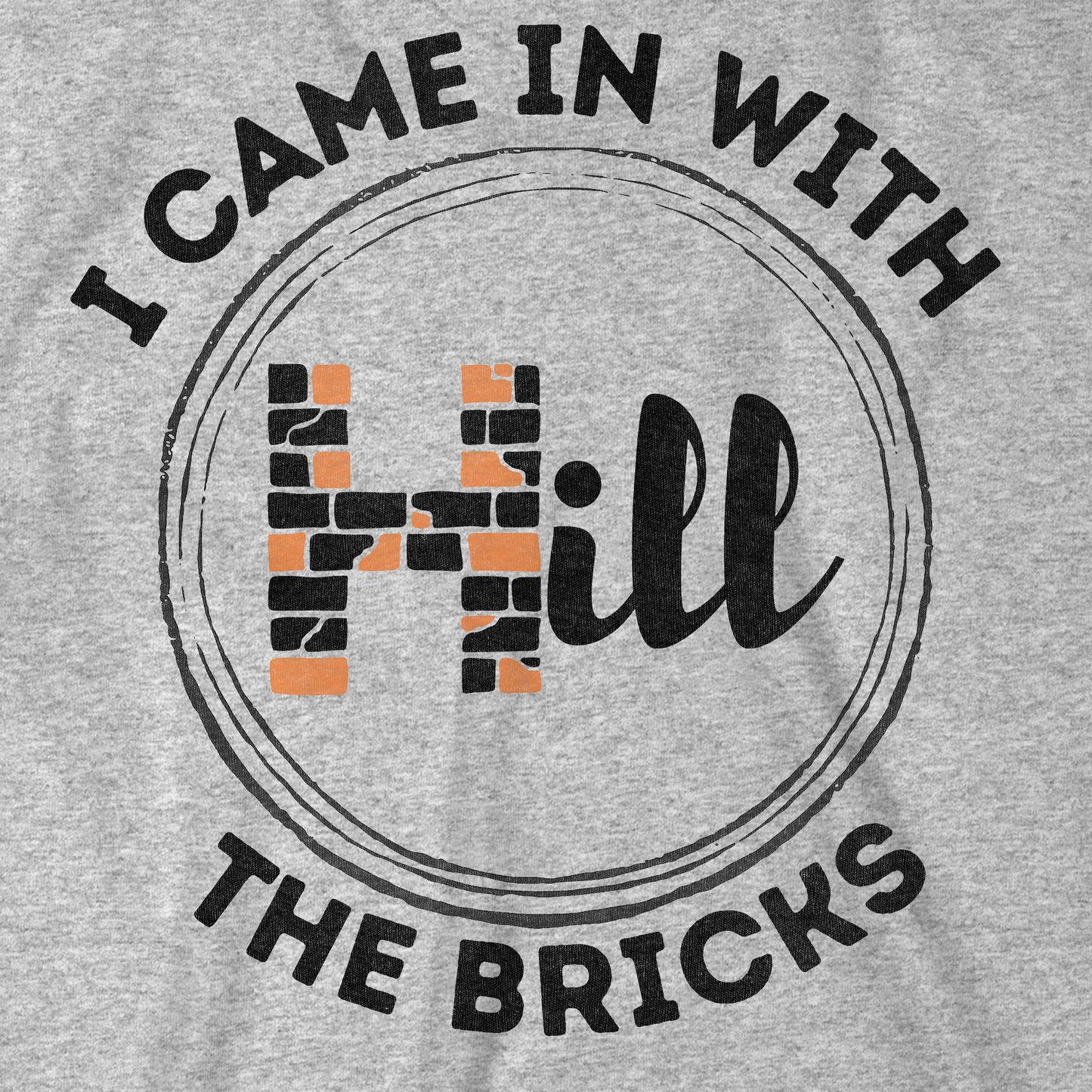 I CAME IN WITH THE BRICKS Baseball Tee's