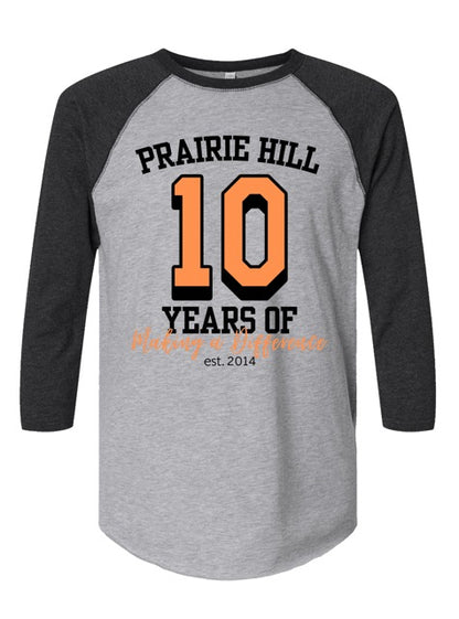 10 Years Strong Baseball Tee